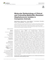 Molecular epidemiology of clinical and colonizing Methicillin-Resistant staphylococcus isolates in companion animals