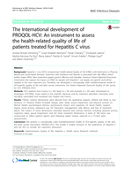 The International development of PROQOL-HCV: An instrument to assess the health-related quality of life of patients treated for Hepatitis C virus