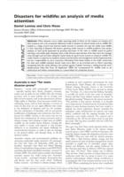 Disasters for wildlife: an analysis of media attention