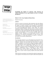 Examining the impact of e-privacy risk concerns on citizens' intentions to use e-government services: an Oman perspective