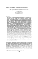 The organization of repair in classroom talk