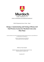Design, commissioning and testing of Honeywell OneWireless System for Murdoch University pilot plant