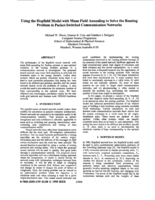 Using the Hopfield model with mean field annealing to solve the routing problem in packet-switched communication networks