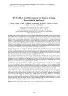 RS-YABI: A workflow system for Remote Sensing Processing in AusCover