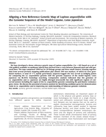 Aligning a new reference genetic map of lupinus angustifolius with the genome sequence of the model legume, Lotus japonicus