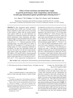 Effect of feed restriction and initial body weight on growth performance, body composition, and hormones in male pigs immunized against gonadotropin-releasing factor
