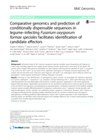 Comparative genomics and prediction of conditionally dispensable sequences in legume–infecting Fusarium oxysporum formae speciales facilitates identification of candidate effectors