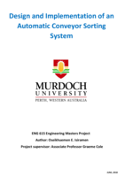 Design and implementation of an automatic conveyor sorting system