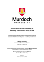 Practical fault simulation on an earthing transformer using SFRA: A unique analysis approach towards simplifying SFRA results to assist with deformation diagnosis in Earthing Transformers