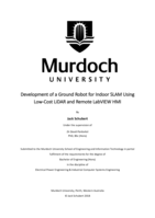 Development of a ground robot for indoor SLAM using Low‐Cost LiDAR and remote LabVIEW HMI