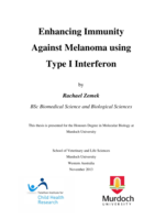 Enhancing immunity against melanoma using Type I interferon
