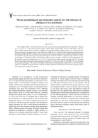 Physio-morphological and molecular analysis for salt tolerance in chickpea (Cicer arietinum)