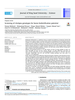 Screening of chickpea genotypes for boron biofortification potential