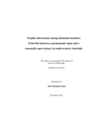 Trophic interactions among abundant members of the fish fauna in a permanently-open and a seasonally-open estuary in South-western Australia
