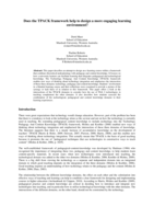 Does the TPACK framework help to design a more engaging learning environment?