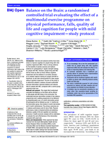 Balance on the Brain: a randomised controlled trial evaluating the effect of a multimodal exercise programme on physical performance, falls, quality of life and cognition for people with mild cognitive impairment—study protocol