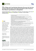 Strip tillage and crop residue retention decrease the size but increase the diversity of the weed seed bank under intensive rice-based crop rotations in Bangladesh