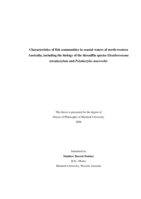 Characteristics of fish communites in coastal waters of north-western Australia, including the biology of the threadfin species Eleutheronema tetradactylum and Polydactylus macrochir