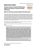 Carpenter syndrome: Extended RAB23 mutation spectrum and analysis of nonsense-mediated mRNA decay