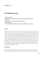 K-12 Mobile learning