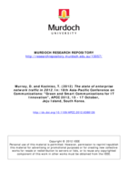 The state of enterprise network traffic in 2012