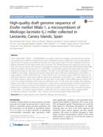 High-quality draft genome sequence of Ensifer meliloti Mlalz-1, a microsymbiont of Medicago laciniata (L.) miller collected in Lanzarote, Canary Islands, Spain