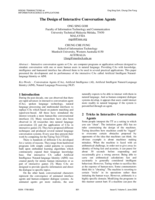 The design of interactive conversation agents