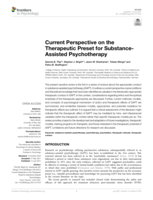 Current perspective on the therapeutic preset for substance-assisted psychotherapy
