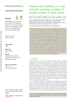 Temporal niche partitioning as a novel mechanism promoting co-existence of sympatric predators in marine systems