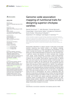 Genome-wide association mapping of nutritional traits for designing superior chickpea varieties