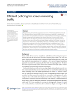 Efficient policing for screen mirroring traffic