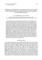 Abundance, seasonality and size of Atlantic salmon smolts entrained on power station intake screens in the Severn Estuary
