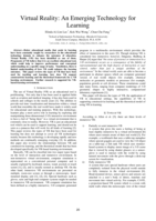 Virtual technology: an emerging technology for learning