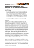 New technologies, new pedagogies: Mobile technologies and new ways of teaching and learning