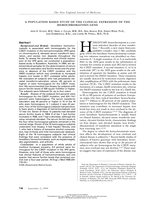 A population-based study of the clinical expression of the hemochromatosis gene