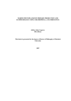 Marine phytoplankton primary production and ecophysiology using chlorophyll-A fluorescence
