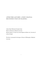 After the last ship: a post colonial reconstruction of diaspora