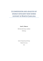 A compendium and analysis of energy efficient new homes support in North Carolina
