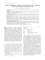Plasma inflammatory mediator concentrations at ICU admission in dogs with naturally developing sepsis