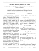 Close-coupling approach to coulomb three-body problems