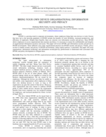 Bring your own device organizational information security and privacy