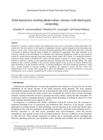 Grid-interactive rooftop photovoltaic clusters with third-party ownership