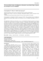 The mycorrhizal status of indigenous arbuscular mycorrhizal fungi of physic nut Jatropha curcas in Thailand