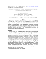 Stem anatomical descriptors of four Sesbania Scop. species and their systematic implication