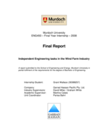 Independent engineering tasks in the wind farm industry