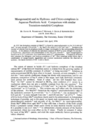 Manganese(III) and its hydroxo- and chloro-complexes in aqueous perchloric acid: comparison with similar transition-metal(III) complexes