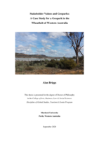Stakeholder values and geoparks: A case study for a geopark in the Wheatbelt of Western Australia