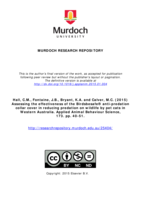 Assessing the effectiveness of the Birdsbesafe® anti-predation collar cover in reducing predation on wildlife by pet cats in Western Australia