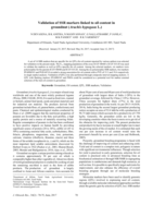 Validation of SSR markers linked to oil content in groundnut (Arachis hypogaea L.)