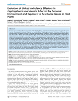 Evolution of linked avirulence effectors in Leptosphaeria maculans is affected by genomic environment and exposure to resistance genes in host plants